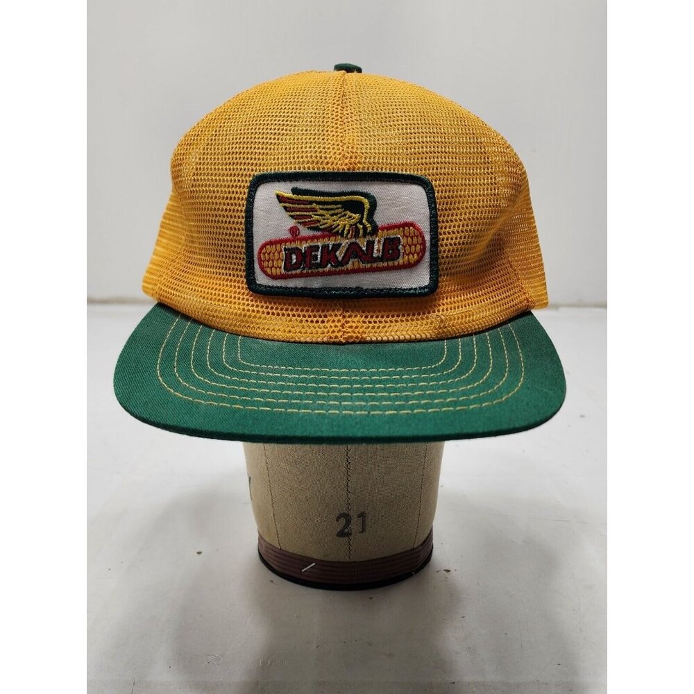 Vintage Dekalb Seeds Patch Swingster Full Mesh Snapback Trucker Hat USA